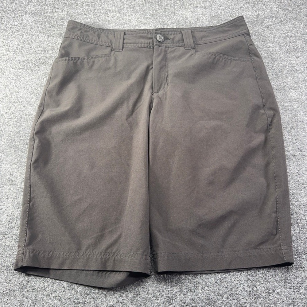 Eddie Bauer Womens Performance Hiking Shorts Gray Stretch Size 6